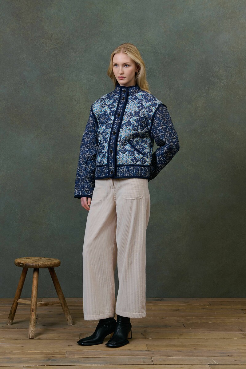 LOUISE MISHA<br>Jaqueta patchwork estampada, OMOTAYO