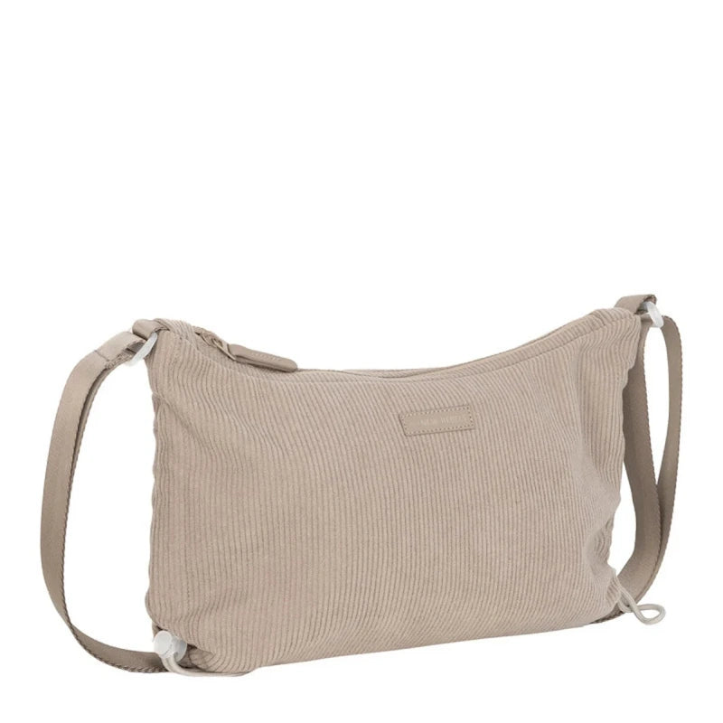 New Rebel Schoudertas Ribstof Taupe