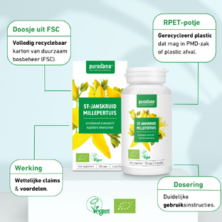 Purasana Sint-Janskruid Capsules 120VCP