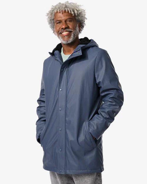 veste à capuche homme bleu