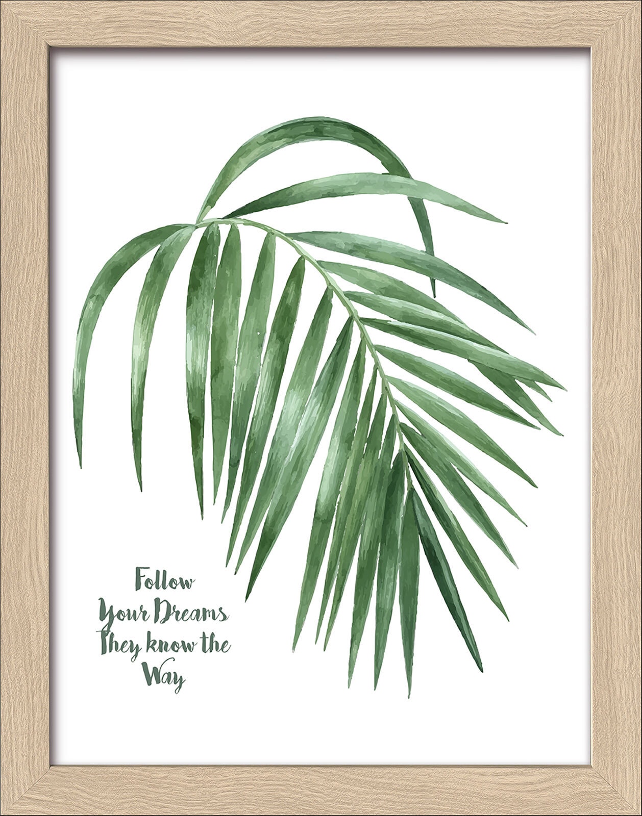 PRO ART Framed-Art Bild GREEN PLANT LEAF III 19 x 24 cm grün