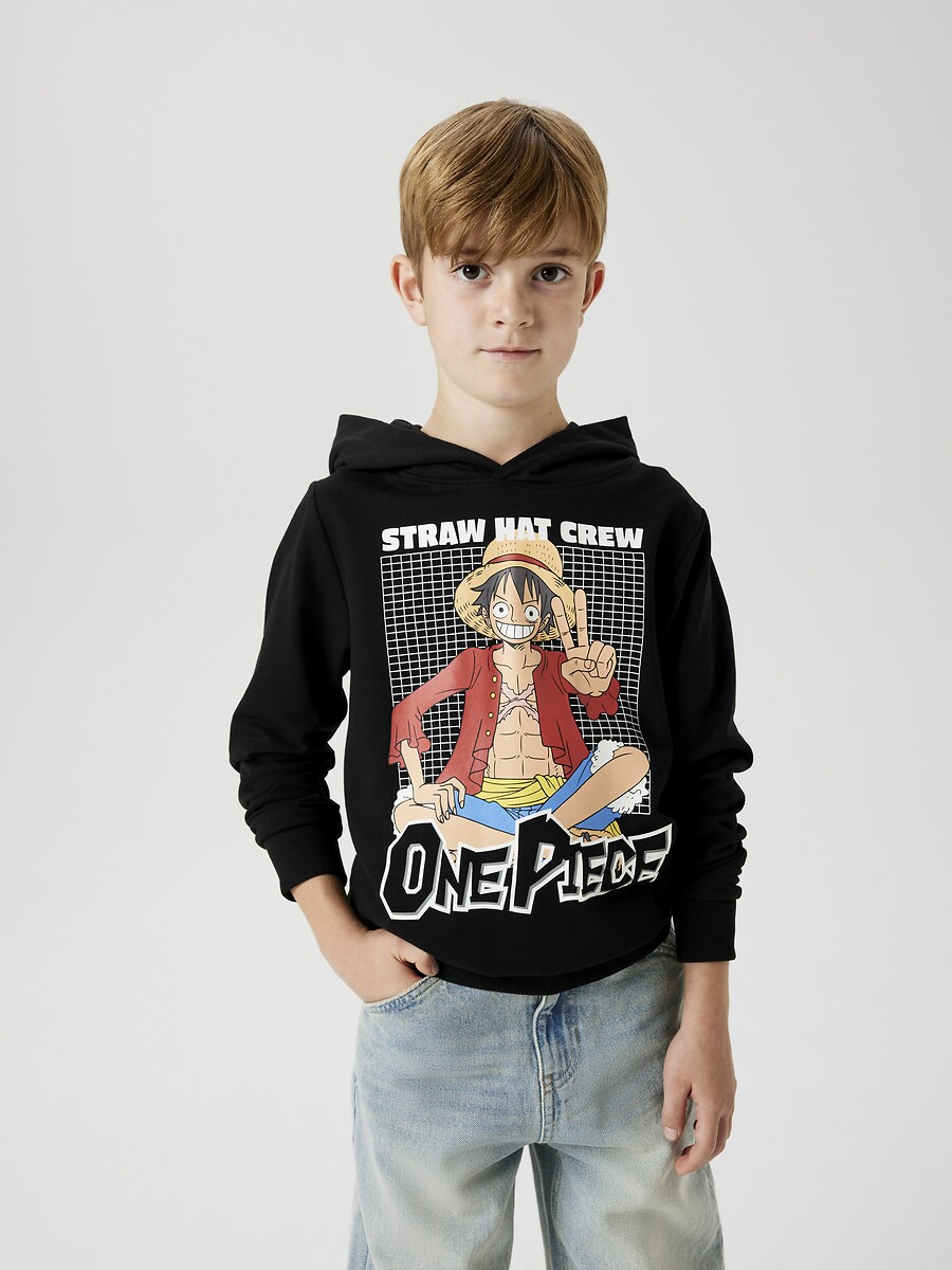 Nomeie como<br>Moletom com capuz e estampa de One Piece
