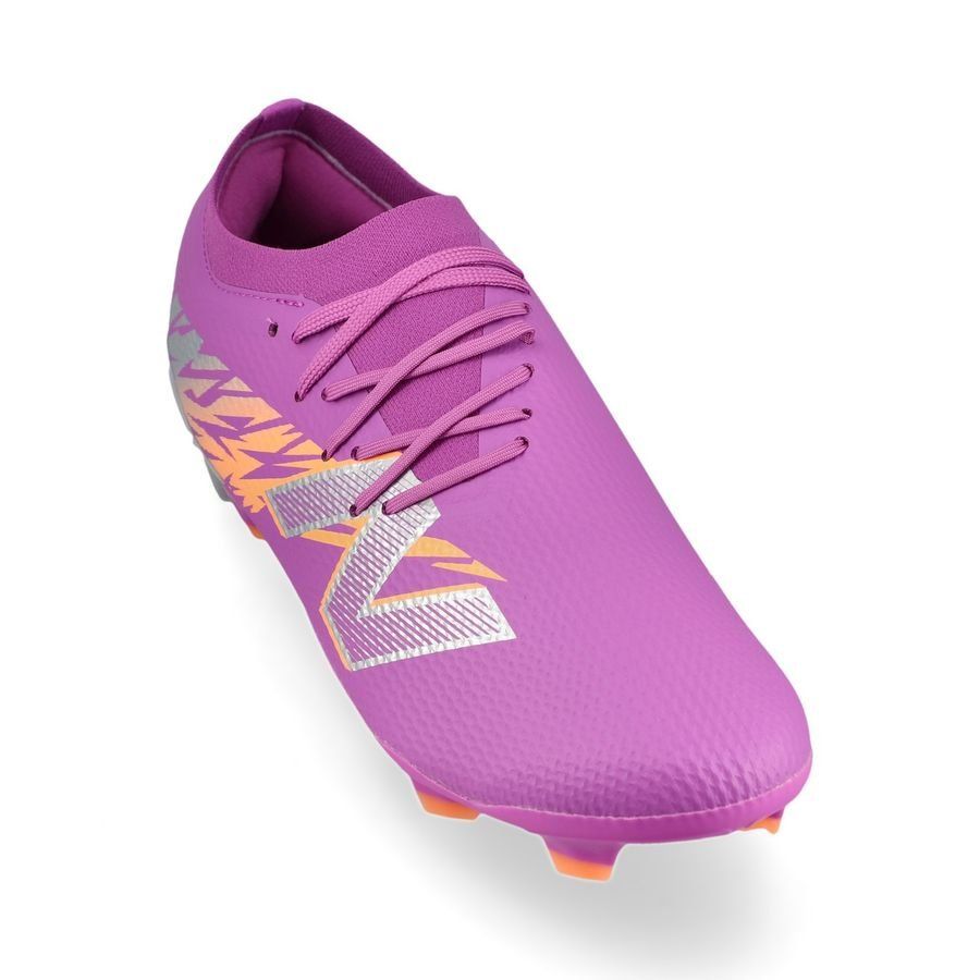 New Balance Furon V8 Team FG Energy Rush - Violet/Argenté/Orange