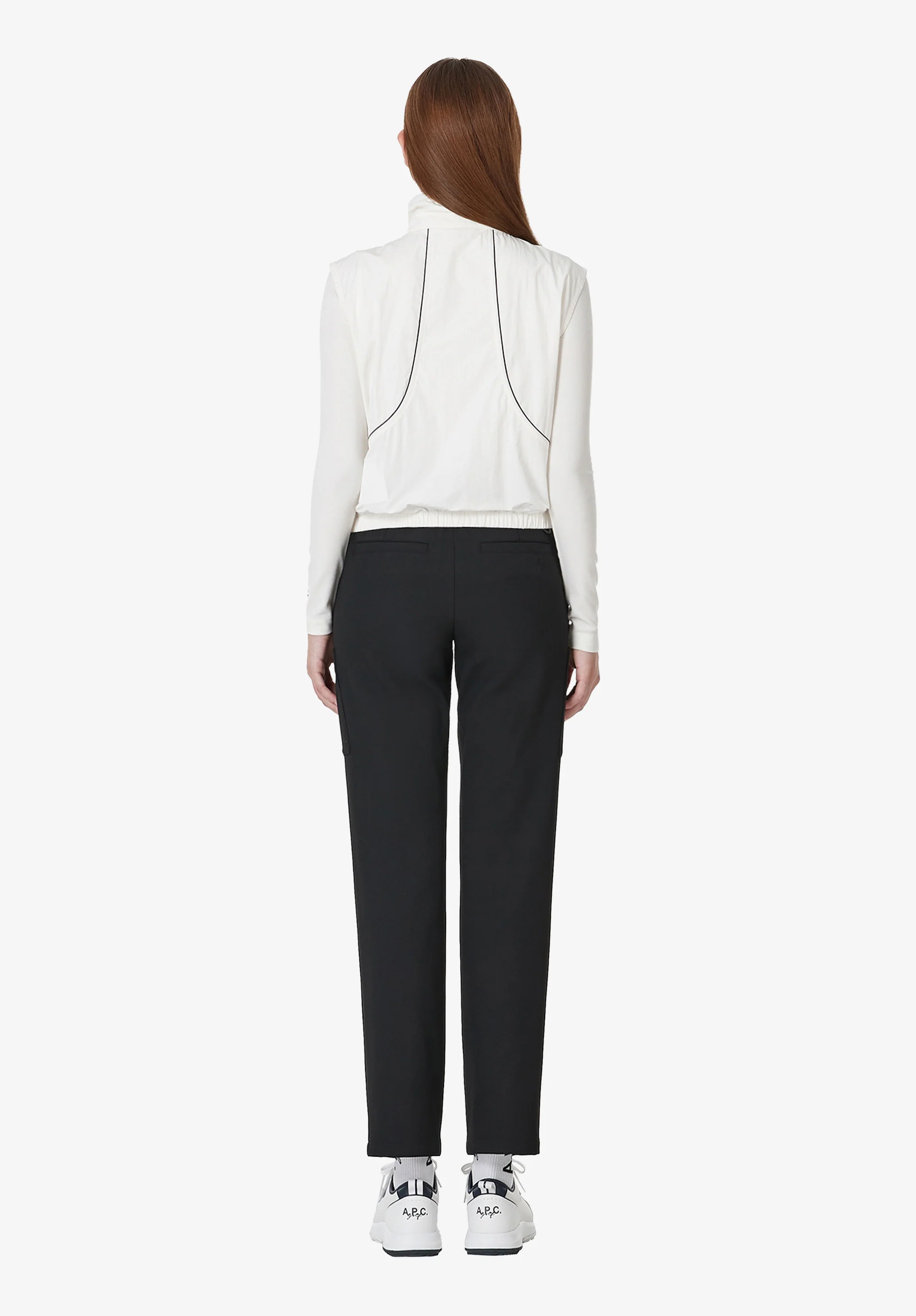 Pantalon droit ajusté - Noir