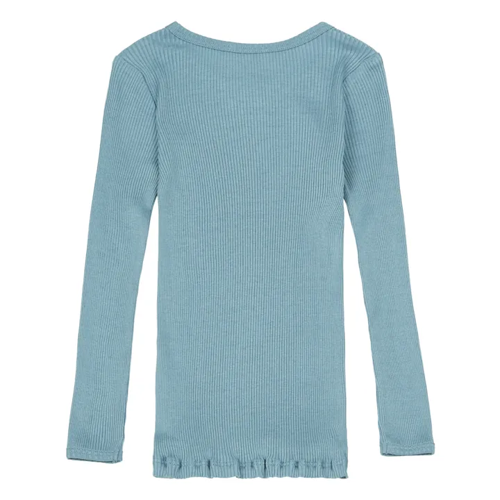 Minimalisma T-Shirt Seamless Soie et Coton Bergen | Bleu ciel