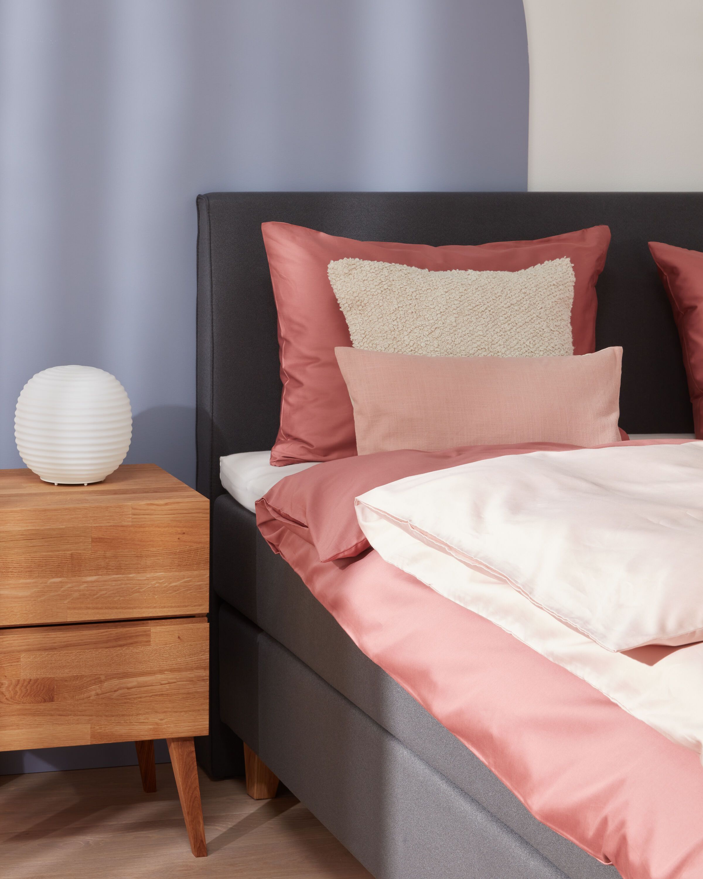 bico GOODNIGHT Boxspringbett - Grau / B: 180.0 cm x T: 200.0 cm