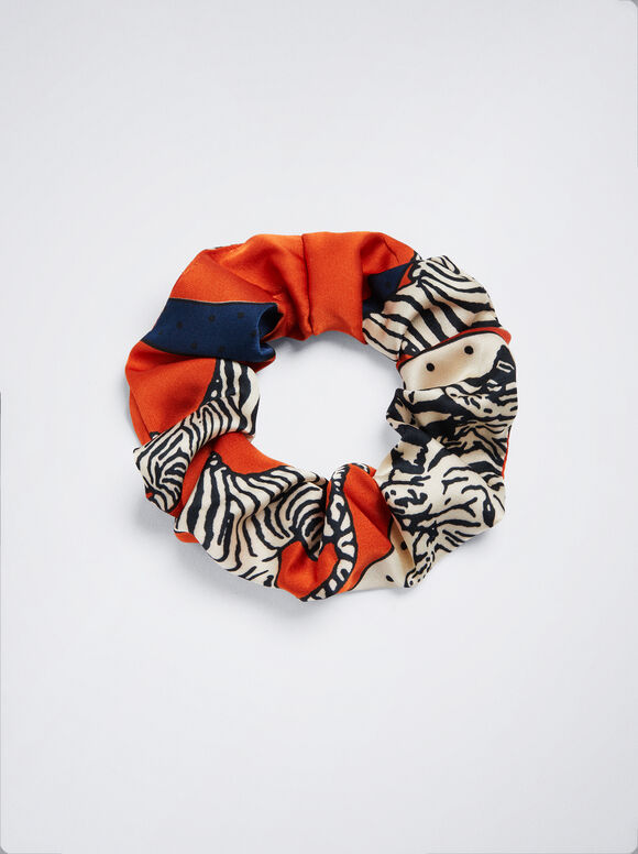 Scrunchie estampado - Multicolorido