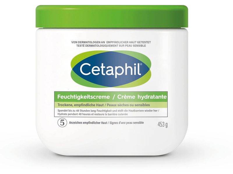 Cetaphil Feuchtigkeitscreme 2 x 453 g Reichhaltige Creme spendet 48 Stunden intensive Feuchtigkeit