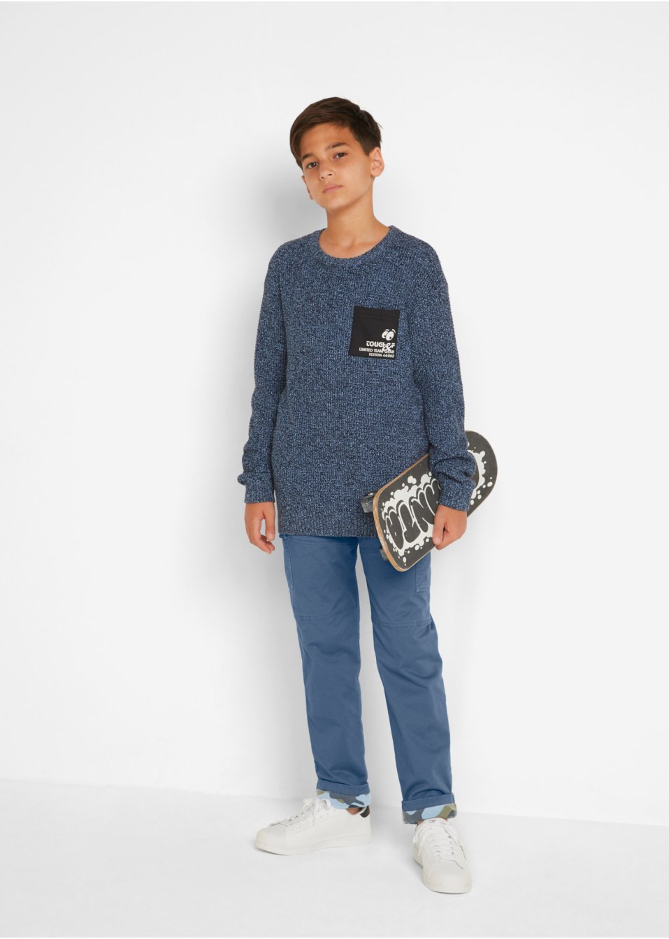 Pantalon thermo cargo garçon avec doublure camouflage Regular Fit