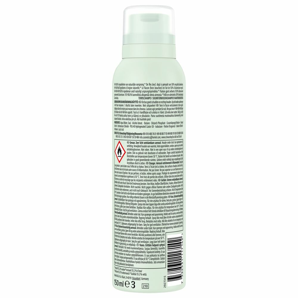 Taft Droogshampoo Overnight Fresh Wonders150 ml