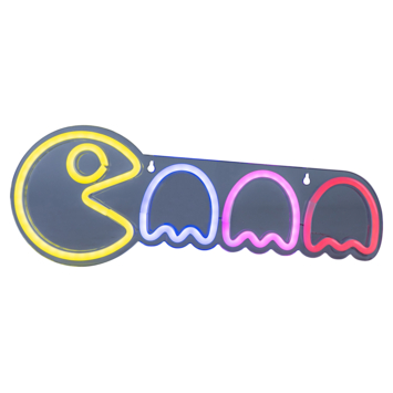 Neon wandlamp Pacman 43x15cm