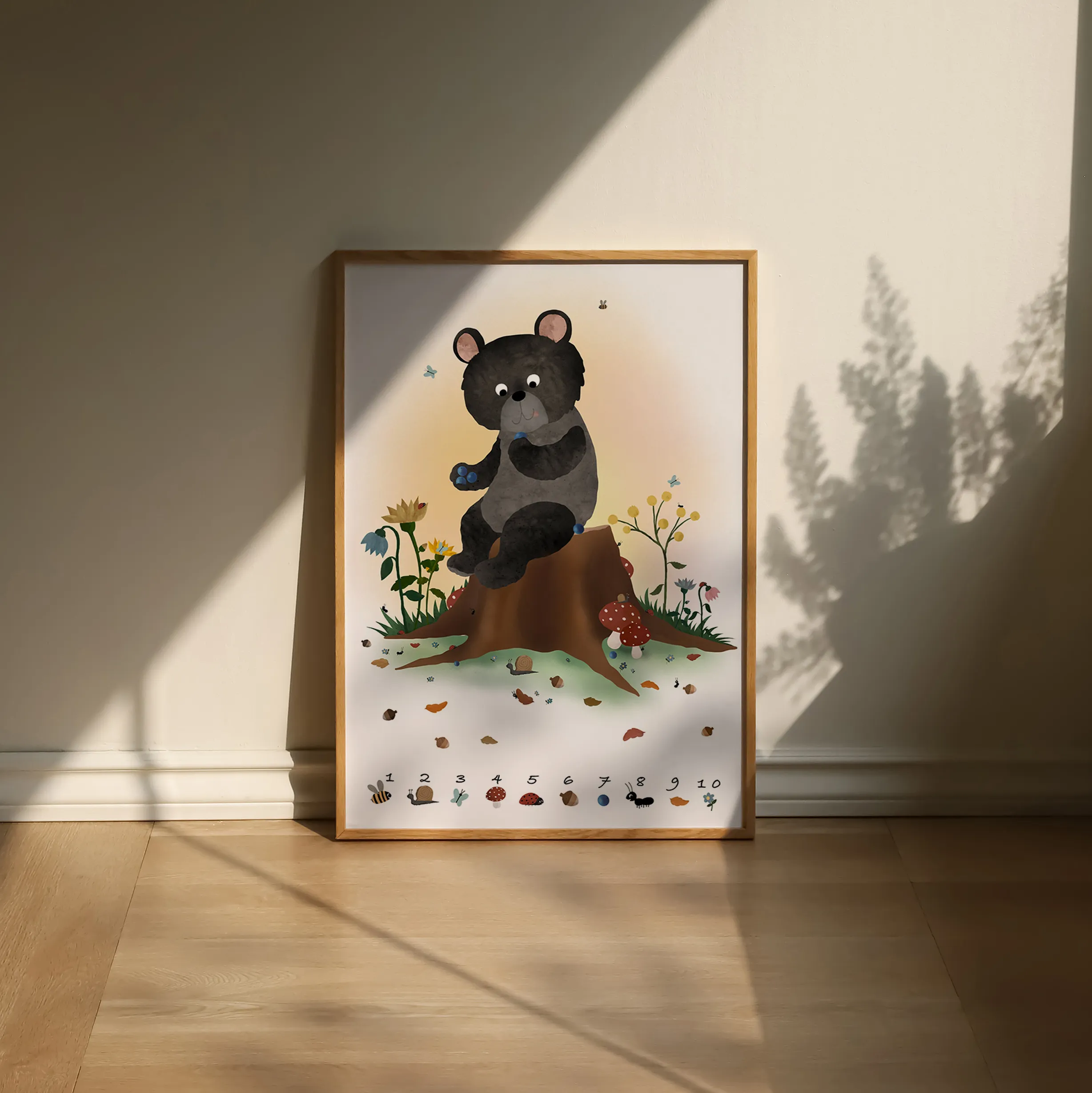 Poster&Frame Plakat - Blåbærbjørn