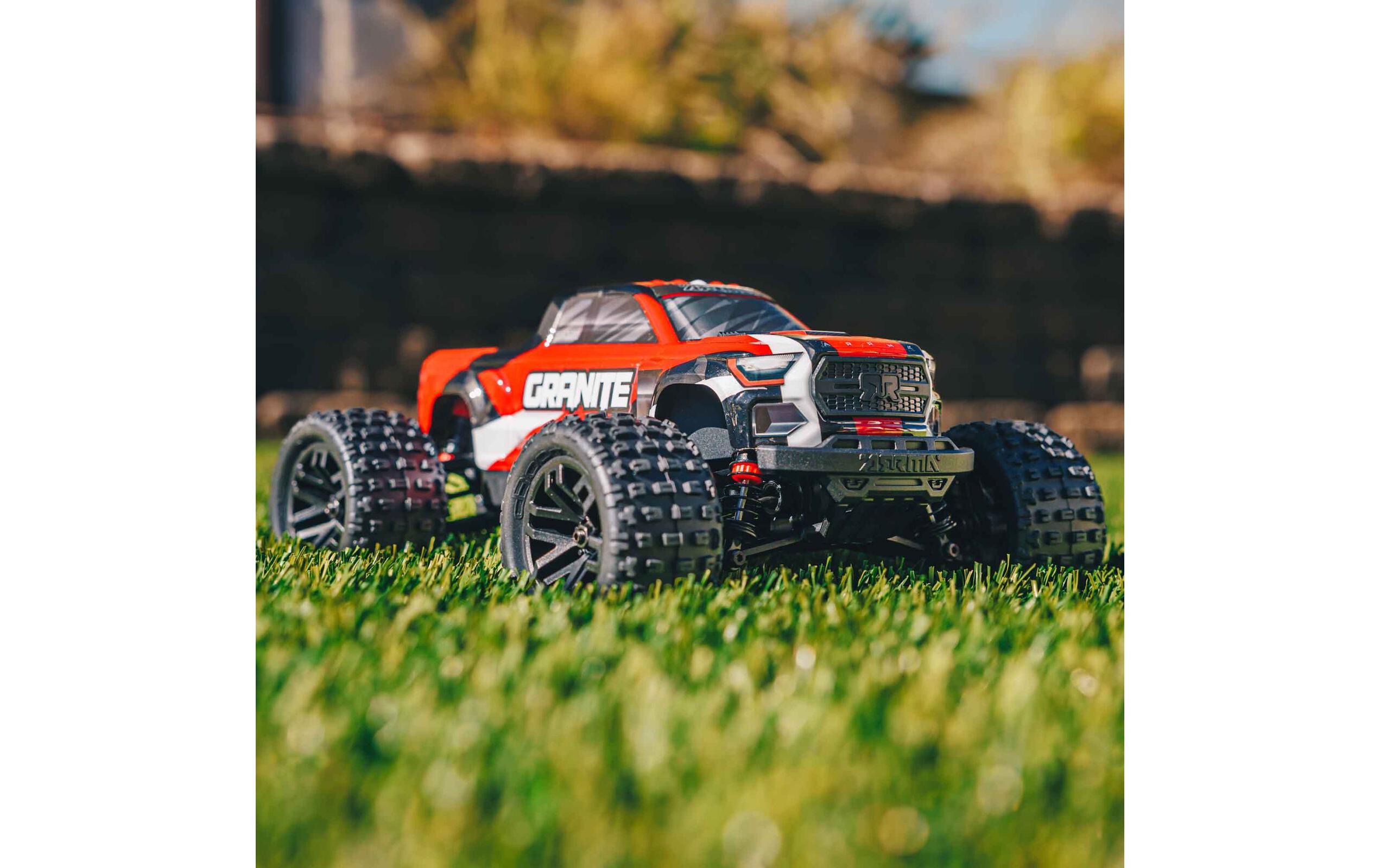 Monster Truck Granite Grom Mega 380 Rot, RTR, 1:18<br>Robuster 4wd mini Monstertruck mit Spektrum Technik