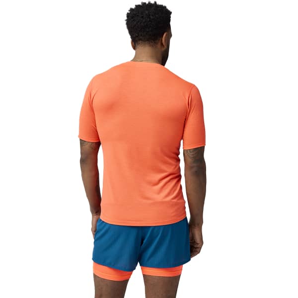 T-shirt running BROOKS HIGH POINT SHORT SLEEVE M FLAME