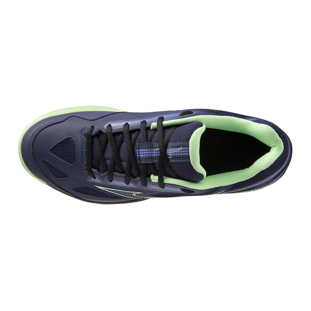 Mizuno WAVE EXCEED LIGHT PADEL - Chaussures padel Homme evening blue/patina green/iolite