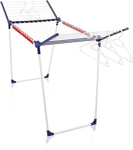 Leifheit - Pegasus 200 Solid - Staand Droogrek - Drooglengte 20 m - 5 Kleerhangers en 4 Kleine Wasrekken