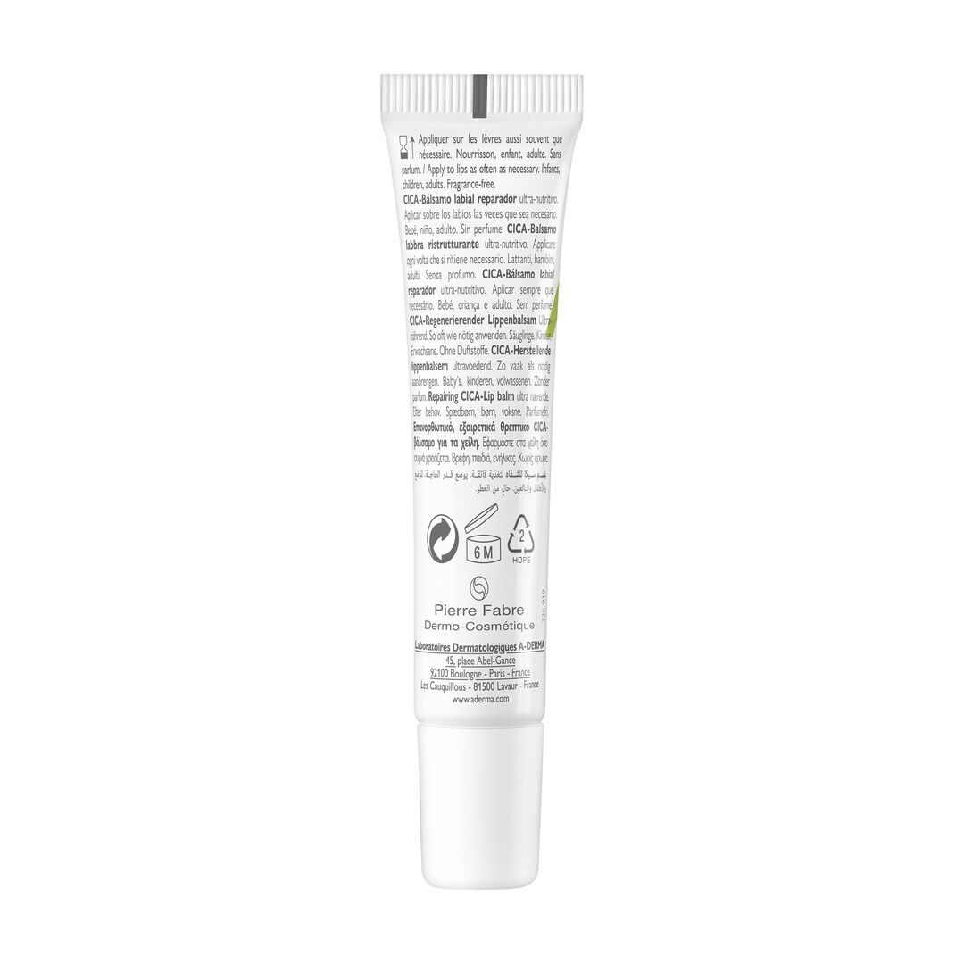 Dermalibour+ - Bálsamo Lábios Reparador CICA - 15ml