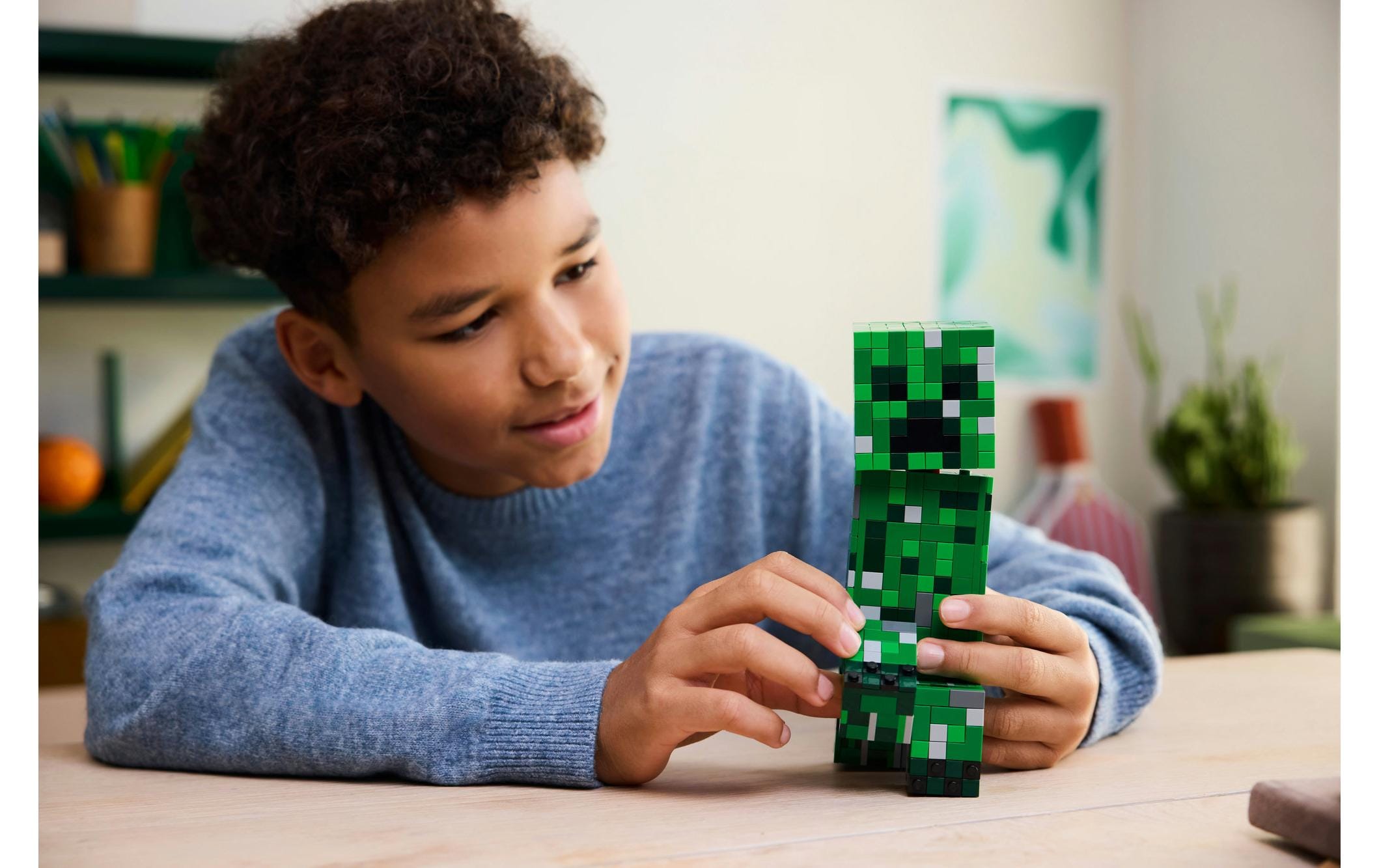 Minecraft Der Creeper 21276Bewegliche Actionfigur für Kinder