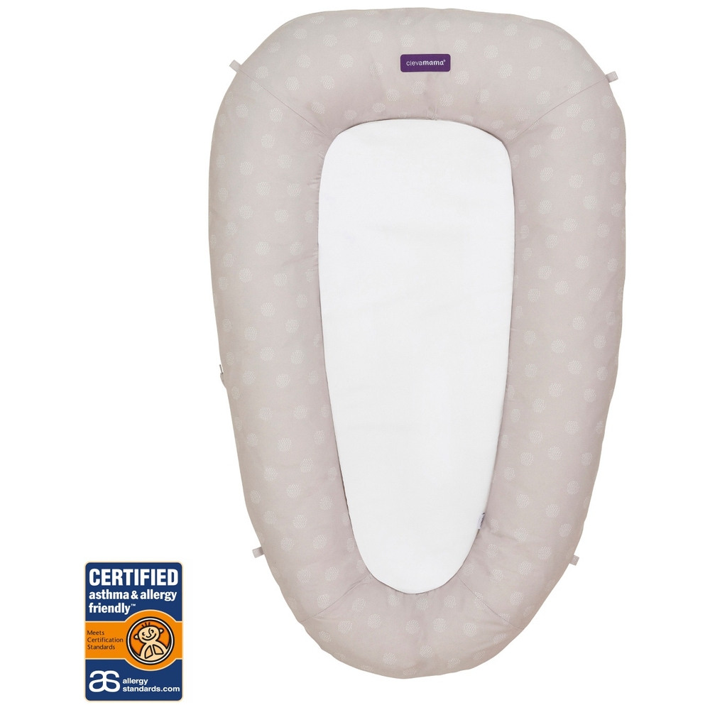 ClevaMama ClevaFoam Baby Pod Weiß/Grau