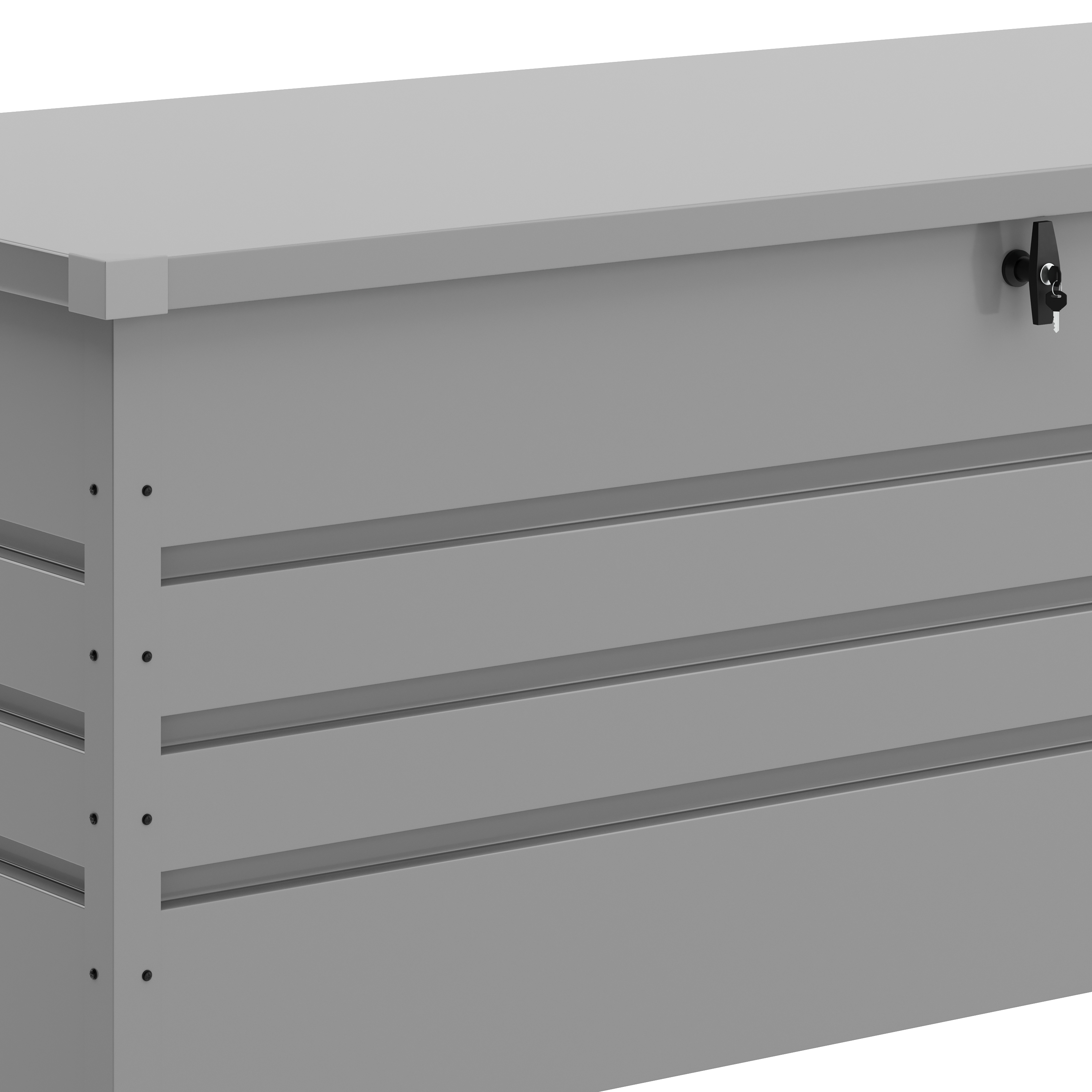 Gartenbox wasserdicht MONACO 165 x 70 x 64 cm 600L hellgrau