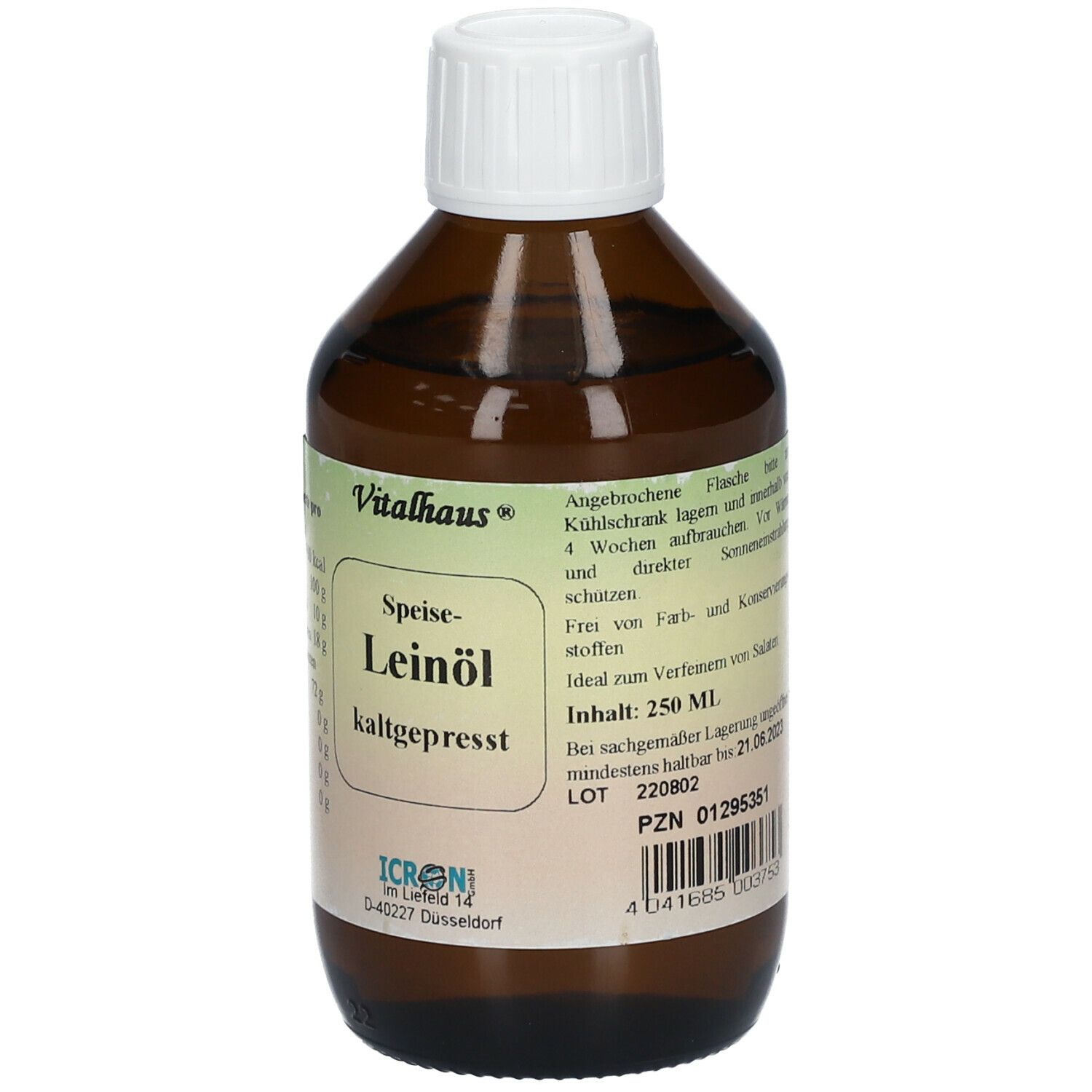 Vitalhaus® Speise-Leinöl kaltgepresst