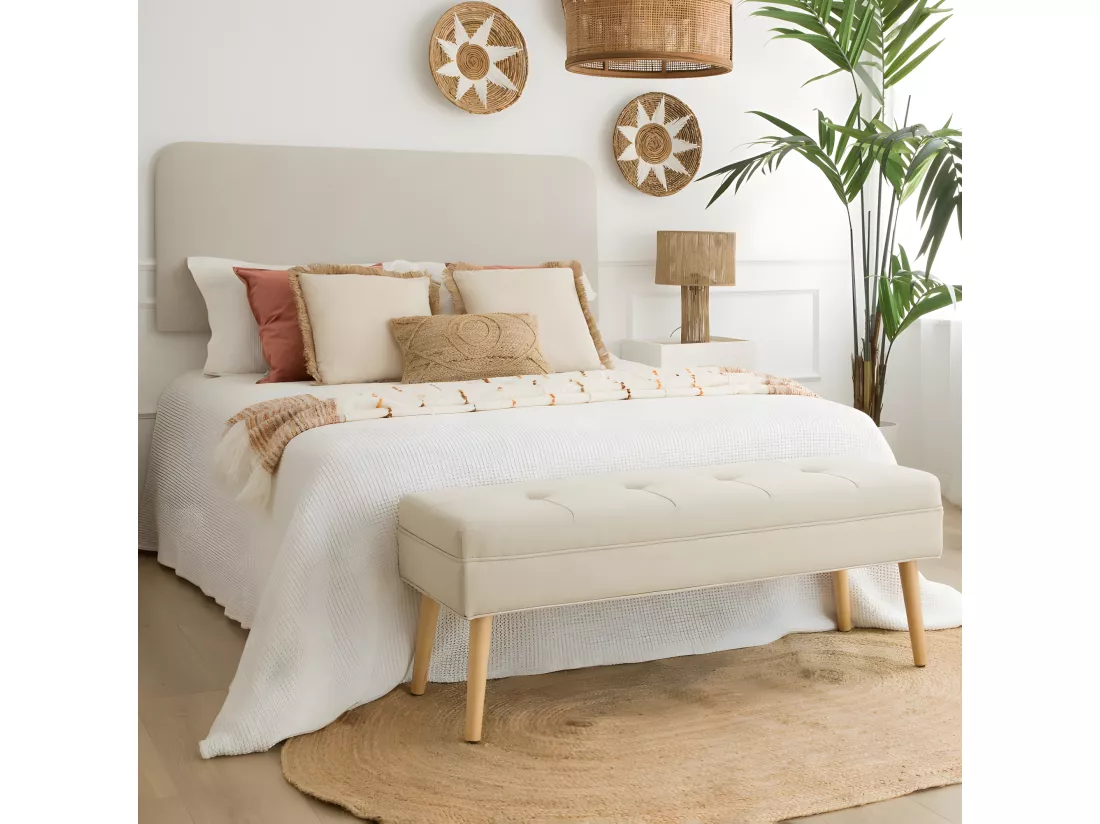 Banc en mdf Beige 119x43