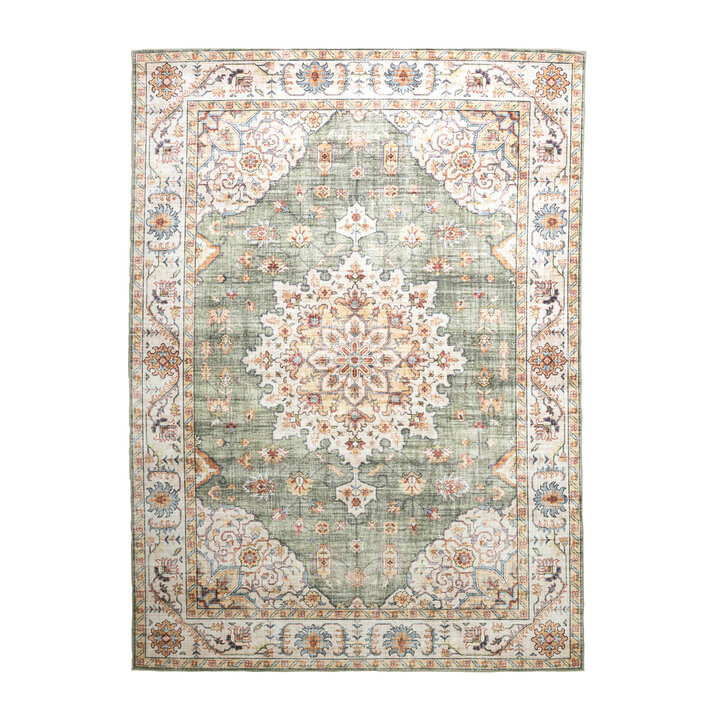 Vintage buitenkleed - Santo Medaillon Olijfgroen