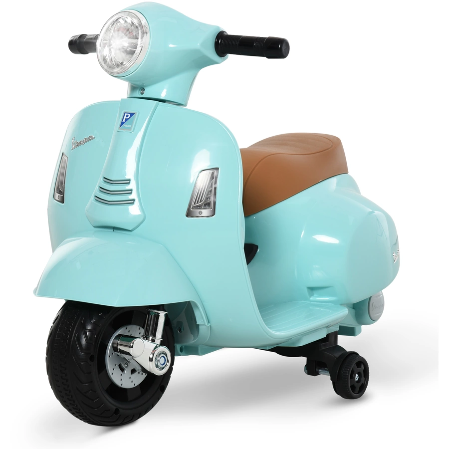 HOMCOM Elektrisches Kindermofa im Vespa Stil grün