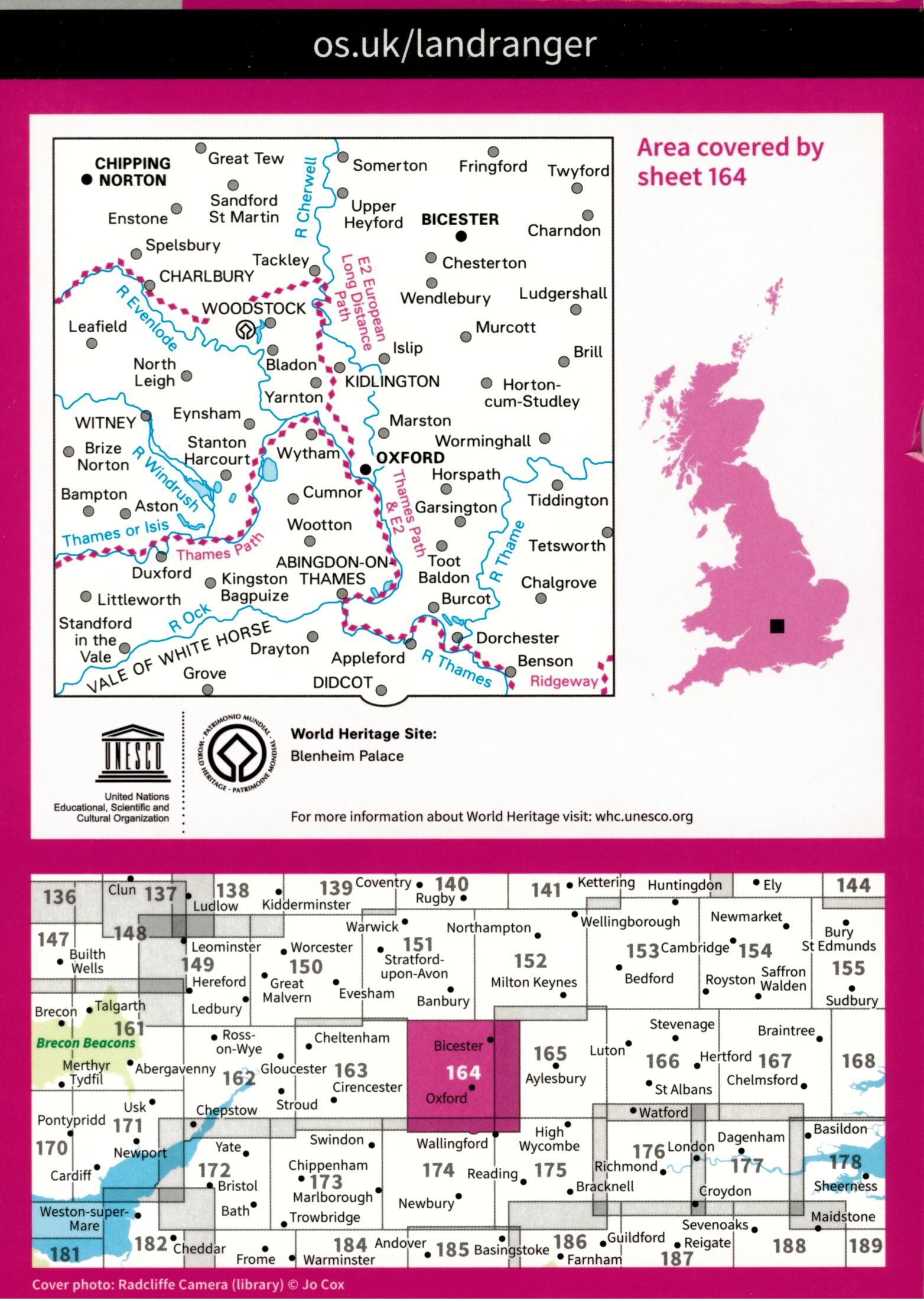 ORDNANCE SURVEY - 164 GB OXFORD 1 50 000