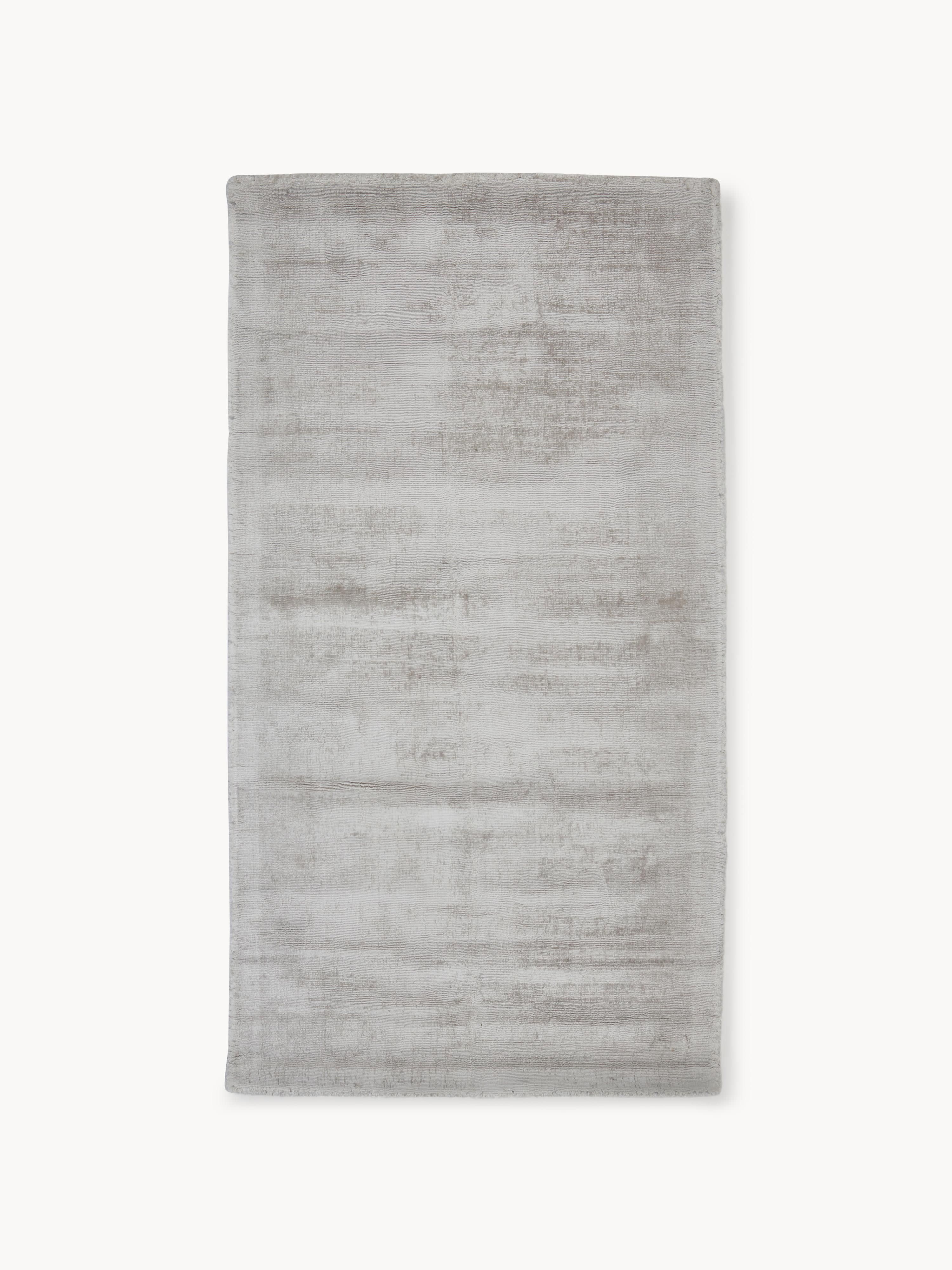 Handgeweven viscose vloerkleed Jane