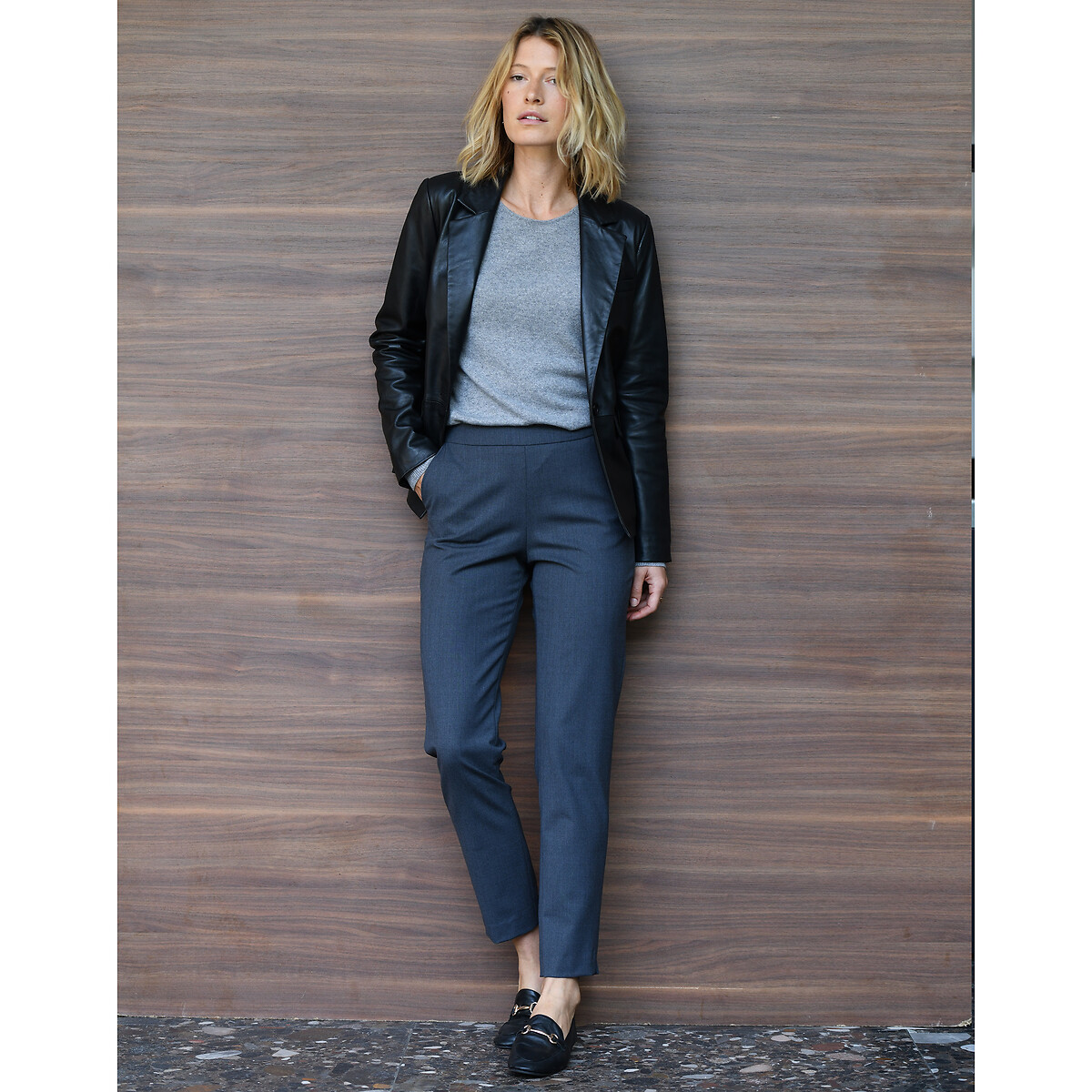 ANNE WEYBURN<br>Suéter de gola redonda, puro cashmere