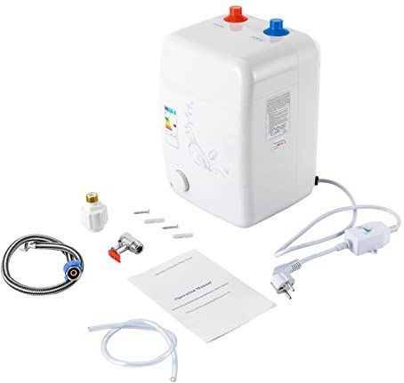 10 l warmwaterboiler, 1500 W, boventafel, drukvast, kleine boiler, 30-75 graden Celsius, warmwaterboiler, 0,7 Mpa, 23 x 21 x 36 cm