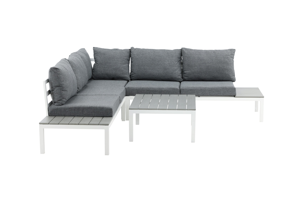 Loungeset Axel - 2 delig - met zitkussens Grijs