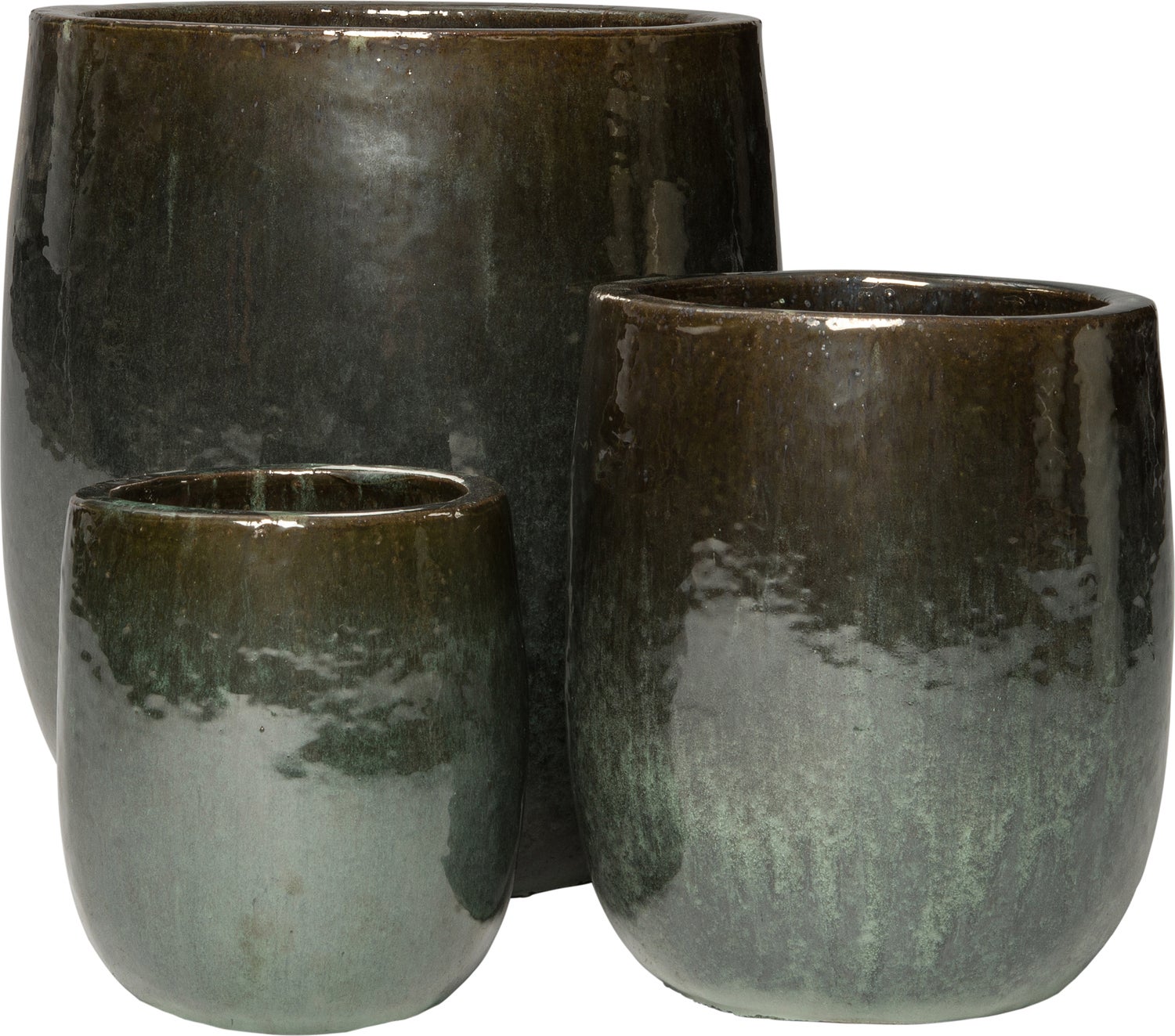Intratuin bloempot Bungxe groen D 20,5 H 23,5 cm