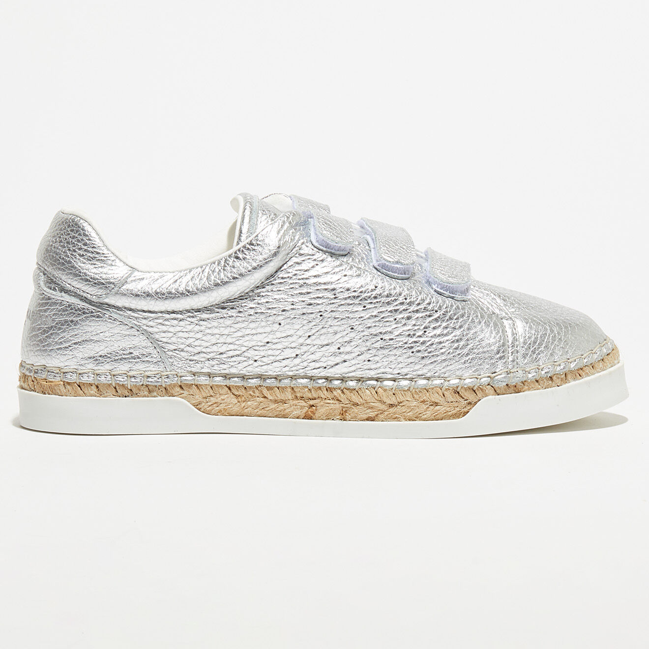 Canal Saint Martin Sneakers en Cuir Wonder argentées