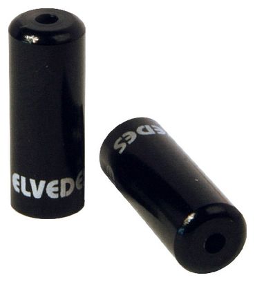 Embouts de Gaine de Frein en Aluminium Elvedes 4.2mm Noir x10