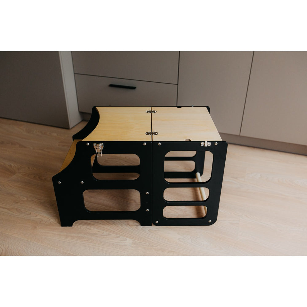 Køb Duck Woodworks Foldbart Læringstårn Black