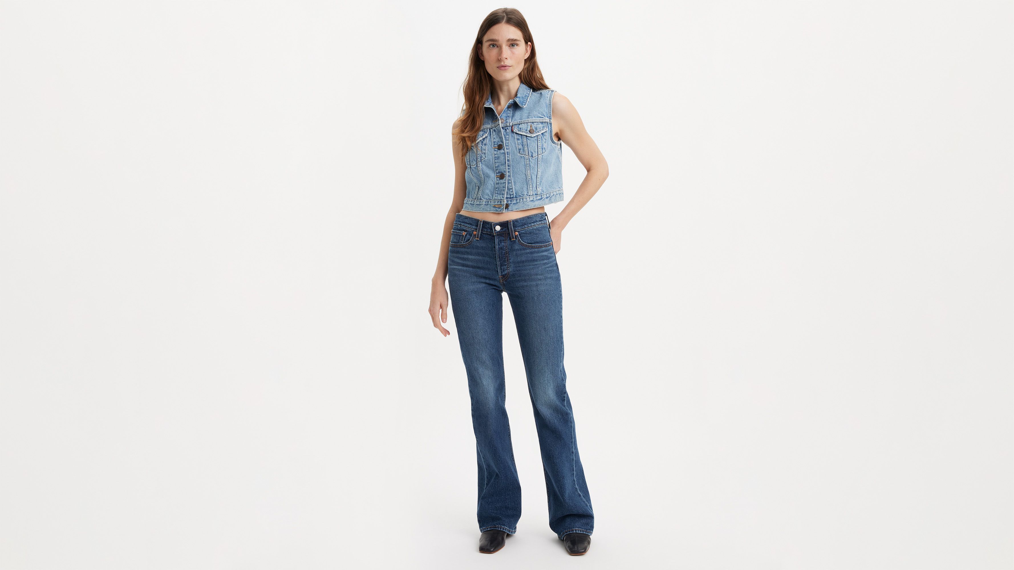 Jean Wedgie Bootcut - Bold And Beautiful - Bleu