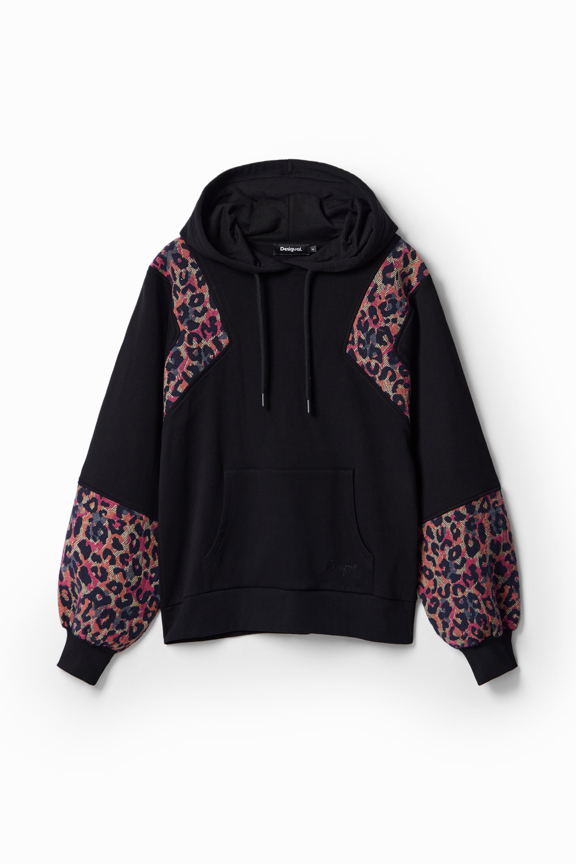Moletom jacquard com estampa de leopardo
