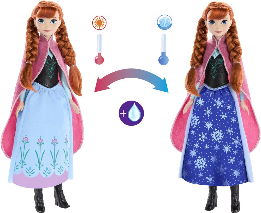 LA REINE DES NEIGES - POUPEE ANNA ET SA JUPE MAGIQUE