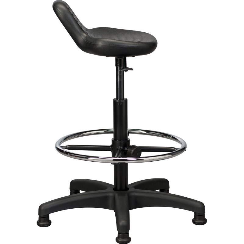 Tabouret technique haut à patins avec dosseret