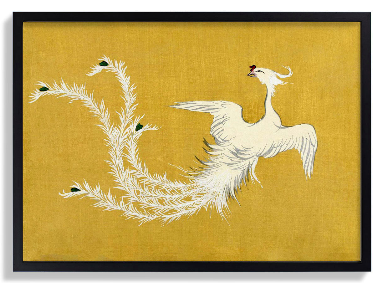 Weißer Phoenix von Kamisaka Sekka