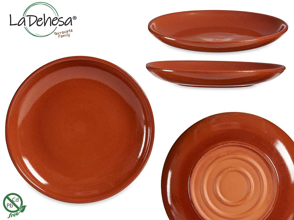 ASSIETTE REBORD TERRE CUITE 23CM