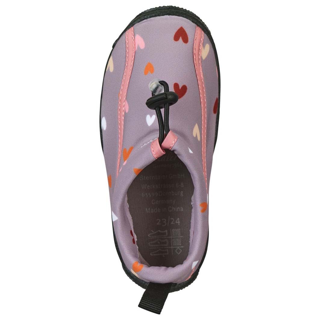 Badeschuhe HERZ in pastellviolett