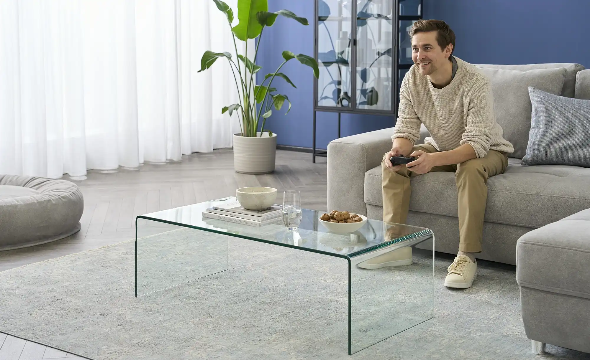 Couchtisch aus Glas Tessera