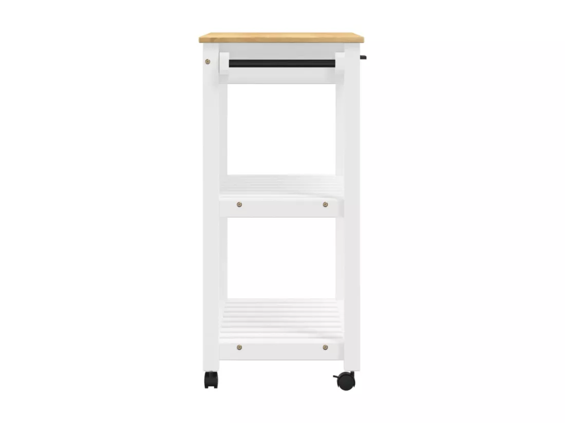Chariot de cuisine MONZA 84x40x90 cm bois massif de pin