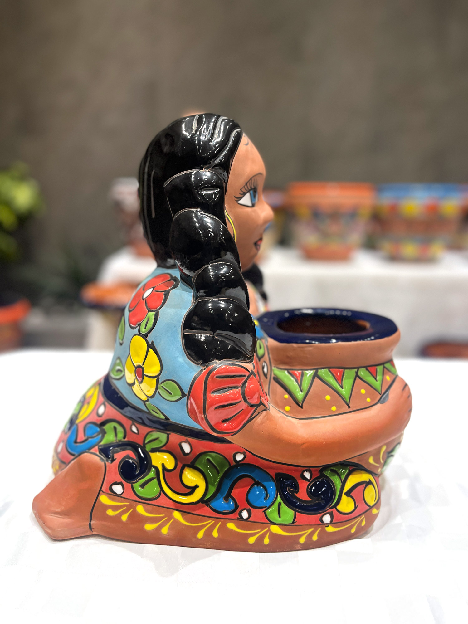 Pflanztopf 'Pueblo Girl', multicolor, B 25 cm, L 35 cm, H 36 cm günstig bestellen