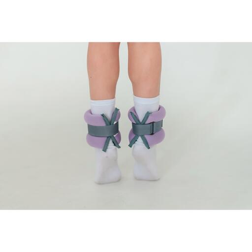 Pesos de tornozelo e pulso em neoprene índigo, 2 x 0,3 kg