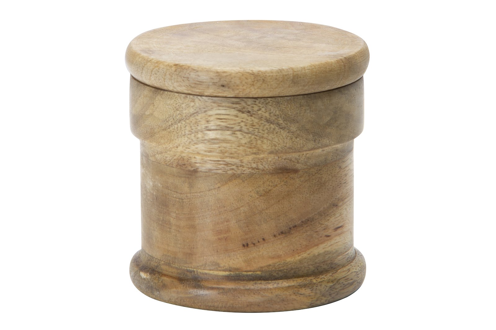 Wood oppbevaringsboks Natur mangotre.Ø:10 cm
