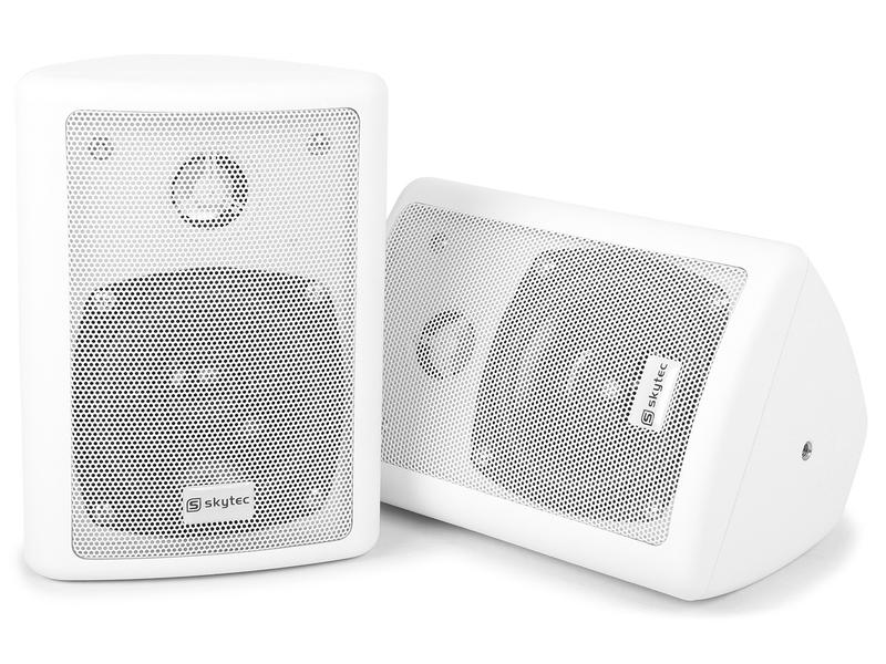 Skytec Installationslautsprecher ODS40W Set Weiss Lautsprecher-Paar für den Innenbereich
